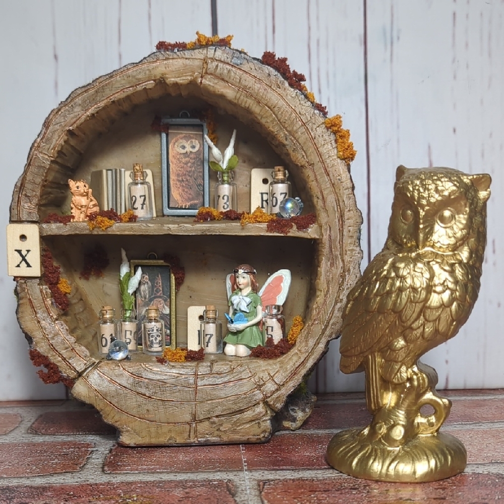 Rustic Tree Magical Fairy Trinket Shelf Night Light Magical Mystical‎ Enchanted